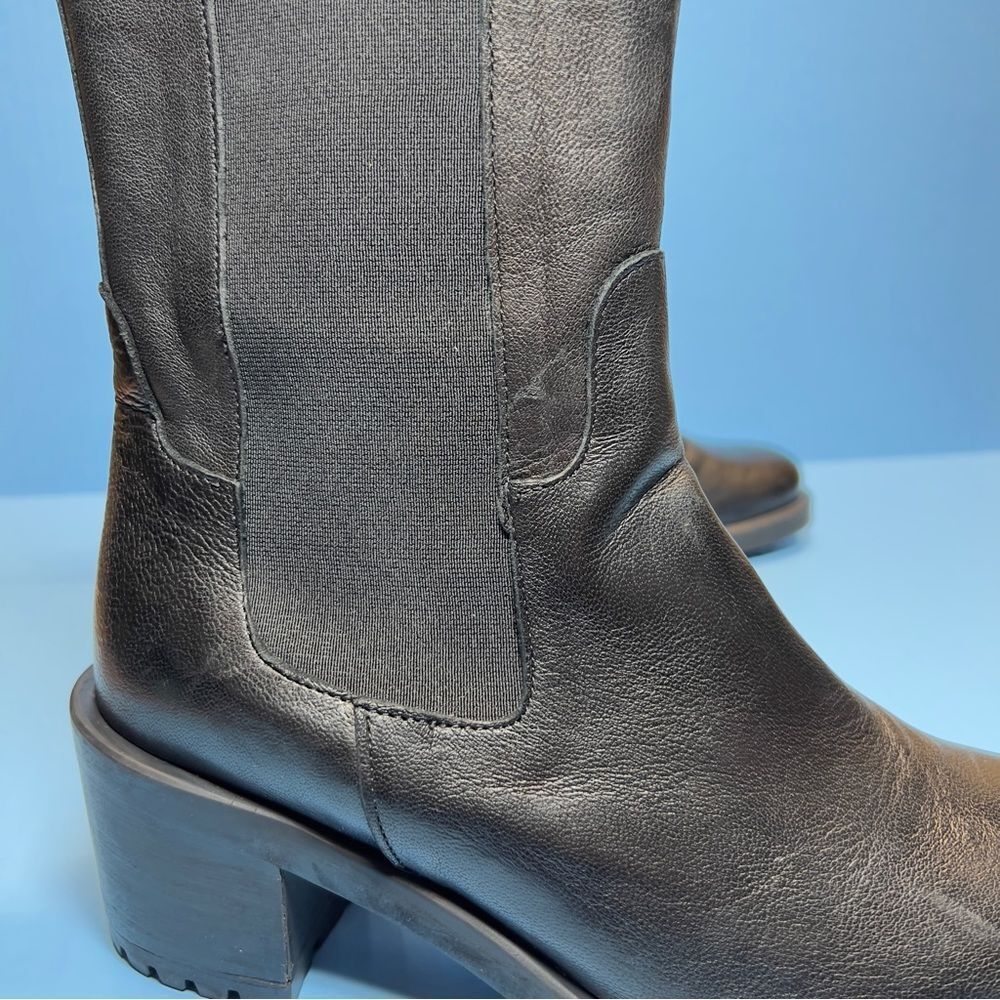 Emanuele Crasto Womens Black Leather Chelsea Boots‎ EU39/US8.5-9 - Picture 8 of 16